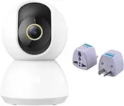 360° Smart Home Security Camera PTZ 2K Webcam 1296P 3 Megapixel AI Human Detection Night Vision Webcam Work(Add AU Adapter)