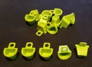 Lego Lot of 15 Green Backpack Basket Pieces Minifigure Accessories Wearable Item