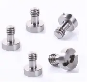 5PC Flat Head 1/4" Screw for Camera Tripod Quick Release Plate