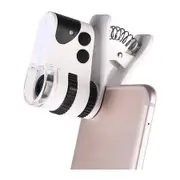 USB Microscope, 10X-60X Microscope with Clip for Mobile Phones Jewelry Magnifying Glass