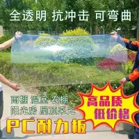 在飛比找蝦皮購物優惠-高透明 pc耐力板 太陽板 PET板材 透明浪板 玻璃塑膠硬
