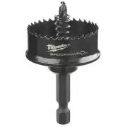 MILWAUKEE 35MM (1.3/8INCH) 1/4-HEX SHANK BI-METAL SHEETMETAL HOLESAW - SHOCKWAVE
