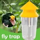 Reusable Fruit Fly Trap Killer Yellow Cage Drosophila Catcher Trap Fly *1 B4T5