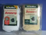 TWO 9"-10" COTTON TERRY BONNETS PLUS ONE 9"-10" WOOLTEX BONNET by TURTLE WAX