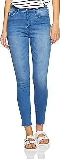 [Lee] Women's Lola High Rise Super Skinny Crop Jean, Reform Blue, 8R