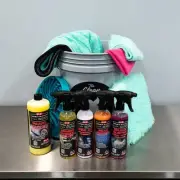 P&S Double Black Collection Car Wash Bucket Kit | The Clean Garage | 11 Items