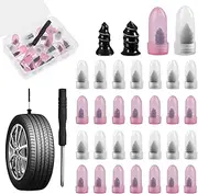 30 PCS tyre repair kit,car tyre puncture repair kit,Cycling Bike Tools & Equipment,For Emergency tire repair for cars,Trucks,SUVs,Pickup trucks and other vehicles(15 S+15 L