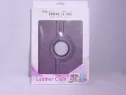 VEGAN IPAD 360 DEGREE ROTATING CASE DEVON #DARK PURPLE #HB2818