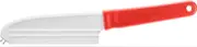 Dreamfarm Knibble Lite 3-in-1 Non-Stick Cheese Knife for Charcuterie, Slicing, Spreading, with Built-in Fork to Serve & Share Foods - 9" Red