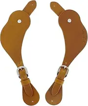 Jeereal Western Leather Spur Straps, Single Ply Adjustable Horse Riding Tack