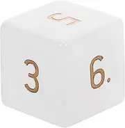 JOINPAYA Crystal Dice Game Dice Layouts Entertainment Dices Large Dice Party Favor Party Dices Colored Dice 6 Sided Dice Party Accessories Board Dice Number Dices Dice White Crystal