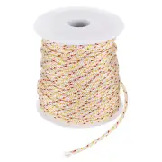 Recoil Starter Rope Pull Cord 2.5mm 30m for Mower [White Red Yellow]