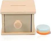 OFFIGAM Wooden Coin Box Boys and Girls Educational Toys Toddler Learning Toy for 1-3 Years Old