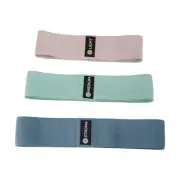 New 3 Pack Fabric Stretch Bands Yoga Gym Fitness Exercise Calisthenics Muscle