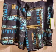 Quiksilver, Men-36/18, Gregg Kaplan Blank Canvas Scallop 18 Boardshort, ...
