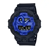 在飛比找momo購物網優惠-【CASIO 卡西歐】G-SHOCK系列造型藍白變形蟲電子錶