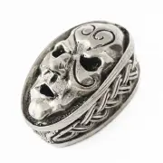 GHOST MASK Silver Metal Knife Pommel for Custom Knives Making Handle Bolster