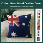 World Country National Flag Cotton Linen Blend Cushion Cover Patriot Pillow Case