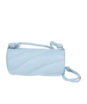 Mella quilted barrel mini bag One size LIGHT BLUE