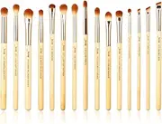 Jessup Brand 15pcs Beauty Professional Makeup Brushes Set Bamboo Make up Brush Tools kit Eye Shader Liner Crease Eye Brush Kits T137