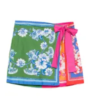 Floral Swim Mini Skirt S,XS,L,M Green