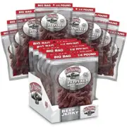 Old Trapper Beef Jerky Peppered 1/4-Pound Individual Package Spicy Meat Snack...