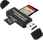 [2 in 1] USB Micro SD Card Reader, SD Card Reader USB, MicroSD Card Reader, Memory Card Reader, External Memory Card Readers, Micro SD Card Adapter, USB SD Card Reader, Micro SD Reader,SD Card Adapter