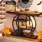 Tribesigns 41.3" Console Table, Industrial 4-Tier Sofa Table Entryway Table