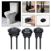 Round Black Toilet Flush Button for Efficient Water Usage in Bathrooms