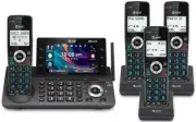 AT&T 4-Handset DECT 6.0 Cordless Phone w/Answering Machine/Bluetooth 5" Display