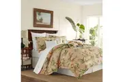 Tommy Bahama Siesta Key King Size Cotton Quilt Cover w/2x Pillowcases Cantaloupe