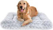 Dog Beds Crate Pad for Medium, Large Dogs, Deluxe Rose Plush Cat Sleeping Mats,