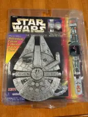 Sealed Boba Fett Star Wars Collector Timepiece with Millenium Falcon Case
