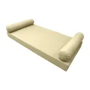 |SLIPCOVER ONLY|S5 Daybed Mattress Bolster Pillow Covers Knife Edge Twin AD103