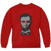 Abraham Lincoln Hipster Geek Glasses Youth Sweatshirt