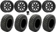 Valor V07 Beadlock 15" Wheels Black 30" Crawler XR Tires RZR XP 1000 / PRO XP