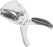 SECFOU Stainless Steel Manual Juicer Compact Citrus Squeezer for Oranges Lemons Hand Press Fruit Extractor for Home Travel Use Easy to Clean Design