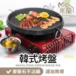 【米蘭】韓式麥飯石烤盤 不沾烤盤 燒肉烤盤 烤肉烤盤 無煙烤盤 瓦斯爐烤盤 卡式爐燒烤用具 BBQ烤盤