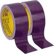 uxcell 1.6"x0.01" Bookbinding Tape, 22 Yard Total 2 Roll Cloth Bookbinding Repair Tape Book Binding Tape Self Adhesive for Repairing Old Books, Purple
