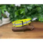 Reflective Yellow Biothane Collar