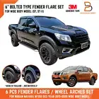 MATTEBLACK FENDER FLARE ARCH FOR NISSAN NP300 NAVARA D23 15-19 WIDEBODY ST ST-X