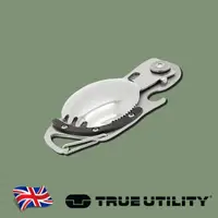 在飛比找momo購物網優惠-【TRUE UTILITY】英國多功能刀叉鑰匙圈工具組Spo