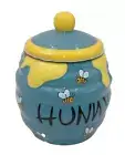 Disney Winnie The Pooh HUNNY Bees Honey Pot Ceramic Cookie Jar NIB