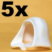 NEW LEGO - Headgear - Castle - Hood Cloth White x 5 - Taskmaster Ghost Spider