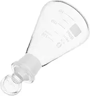 VILLFUL Flask 100ml/150ml Lab Beaker Glass Stopper Conical Flask for Experiment and Laboratory Use