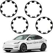 OJOYME Wheel Rim Protector for Tesla Model Y,Wheels Rim Cover Set of 4 Tire Trim Rings Model Y Accessories Corrosion Resistant Easy to Install (Model Y 2019-2024)