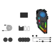 Bluetooth 5.4 Helmet Headset Hands- Call Phone Kit Motorcycle Earphone6124