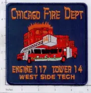 Illinois - Chicago Engine 117 Truck 14 IL Fire Dept Patch