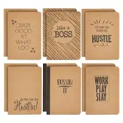 12 Pack Inspirational Notebook Kraft Paper Journal A6 Motivational Notebook