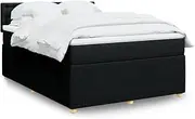 Generic Box Spring Bed with Mattress Dark Grey Queen Fabric,Furniture,Beds & Accessories,Beds & Bed Frames